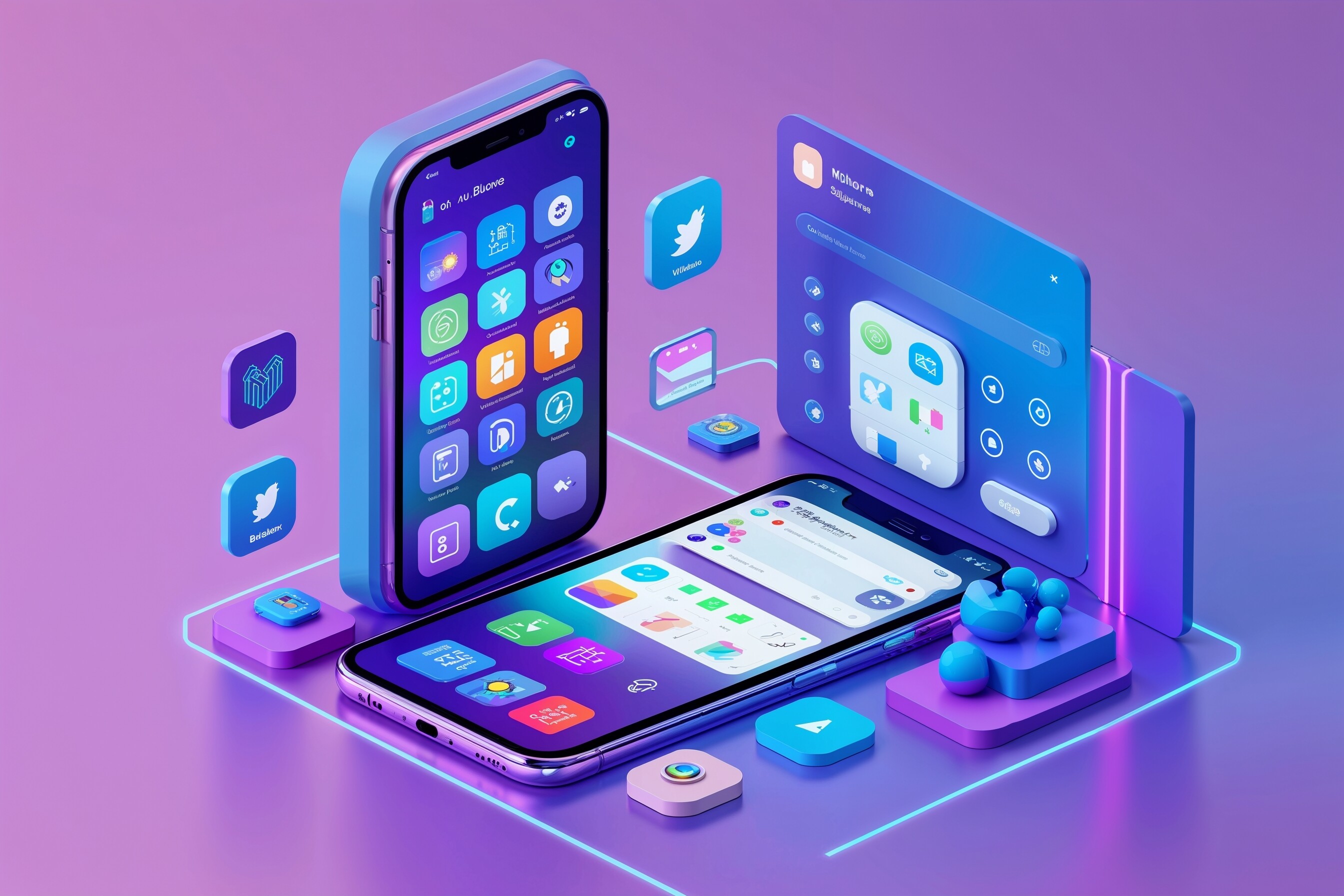 Ilustrace pro Mobilní aplikace